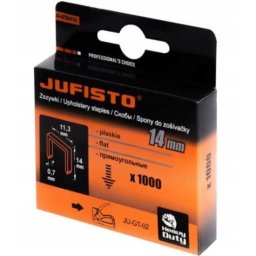 Capse tip J/53 Jufisto, 14 mm, 1000 buc, pentru tapiterie si lemn