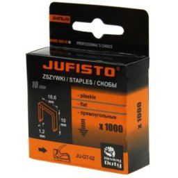 Capse tip G 10 mm, 1000 bucati, pentru lemn si tapiterie, Jufisto