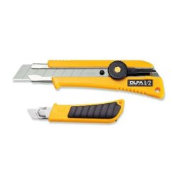 Cutter profesional OLFA L-2, 18 mm, cu blocare cu surub