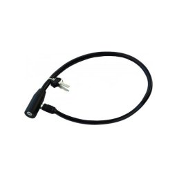 Lacat antifurt pentru bicicleta cu cablu otel PVC, 2 chei, 10x650 mm, Richmann