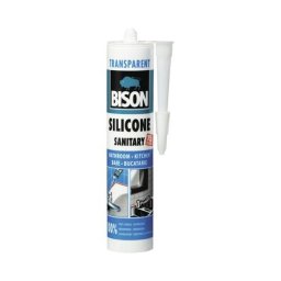 Silicon sanitar transparent Bison 280 ml pentru baie si bucatarie