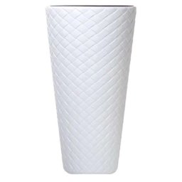 Ghiveci de flori Matuba Slim 40x78 cm alb, Prosperplast