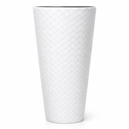 Ghiveci înalt pentru flori Matuba Slim 30x55 cm alb, Prosperplast