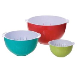 Set 3 boluri pentru salata din plastic, 1.2/2/3.4 L, MagicHome
