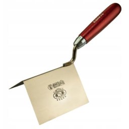 Mistrie inox pentru colt exterior 7,5x11 cm, maner lemn, Olejnik