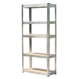 Raft metalic de depozitare cu 5 polite reglabile, 175 kg, 90x40x180 cm
