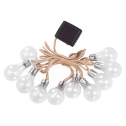 Ghirlanda solara Strend Pro cu 10 becuri LED, tip sirag, 3,8 m