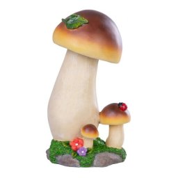 Decoratiune de gradina cu ciuperci MagicHome din polirasina, 24.7 cm