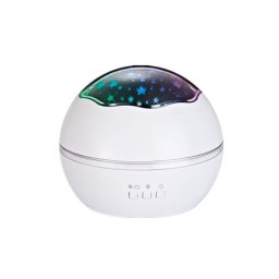 Lampa de noptiera cu proiector pentru copii, rotativa, USB, 2 moduri