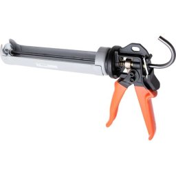 Pistol pentru silicon 300 ml din otel, cu maner cauciucat, Richmann