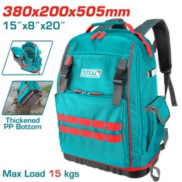 Ghiozdan pentru scule TOTAL 15 kg, baza ranforsata, Oxford 1680D