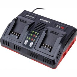 Incarcator dublu rapid pentru acumulatori 2x20V Worcraft
