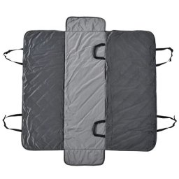 Husa bancheta auto pentru caini, protectie si transport, gri, 165x145 cm
