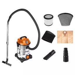 Aspirator industrial umed-uscat NEO, 1400 W, 30 L, filtru HEPA, accesorii
