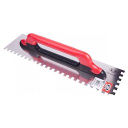 Gletiera inox pentru adezivi 10x10 mm, 48x13 cm, maner soft lung, Olejnik