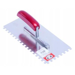 Gletiera din inox pentru adezivi, zimti 10x10 mm, 28x13 cm, Olejnik