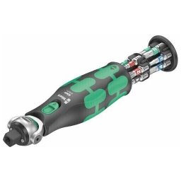 Wera 8009 Zyklop Pocket Set 1, 13-piece, bit set (black/green, reversible ratchet for 3/8", 1/4")