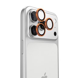 Folie Camera pentru iPhone 17 Pro / iPhone 17 Pro Max - Torras Lensguard Camera Protector - Orange