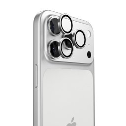 Folie Camera pentru iPhone 17 Pro / iPhone 17 Pro Max - Torras Lensguard Camera Protector - Silver