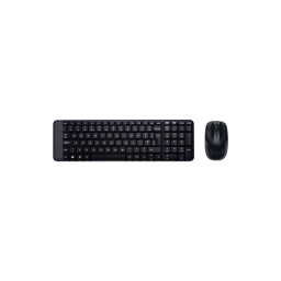 Kit Tastatura + Mouse wireless LOGITECH MK220, USB, Negru