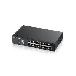 Switch ZyXEL GS1100-16EPS-EU0101F 16 porturi Gigabit Ethernet, neadministrat, negru