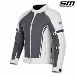 Geaca moto textila SM Racewear MeshTech - Barbati - Vara - Ventilata integral - Protectii CE - Negru