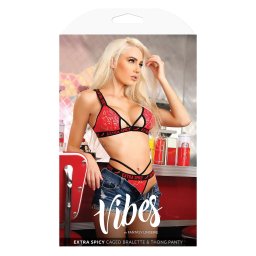 Set Lenjerie Fantasy Lingerie Extra Spicy Dantelat Rosu