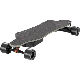 Skateboard Electric Exway Flex 2 Pro Hub, 432Wh, putere 2520 W, viteza maxima 50 km/h, autonomie 45 km, roti de 90 mm, iluminare RGB, greutate maxima 200Kg, telecomanda, Negru