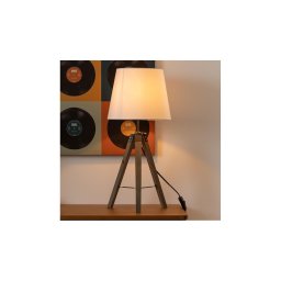 Lampă de masă Atmosphera RUNO 1xE27/25W/230V lemn/alb