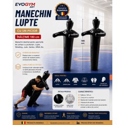 Manechin lupte cu un picior si 180 cm inaltime