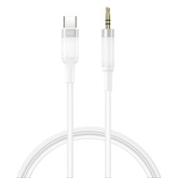 Cablu Audio Xo GSM188175 | Jack 3.5mm - USB-C, 1m, Alb