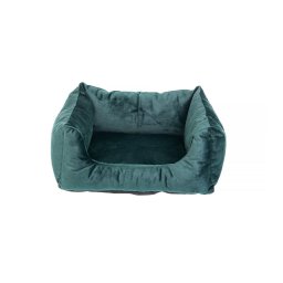 FERA Glamour culcus pentru caini, verde S 45x50x24 cm