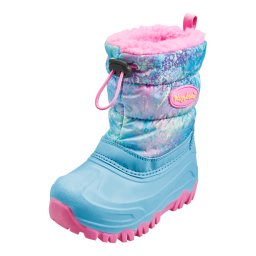 PLAYSHOES Bocanci de zăpadă 'Regenbogen' albastru deschis / verde deschis / lila / roz
