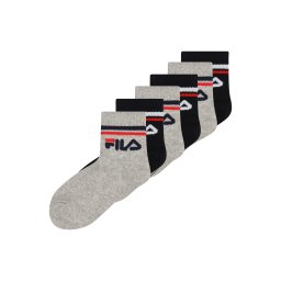 FILA Șosete gri amestecat / roșu / negru / alb
