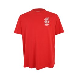 Jack & Jones Plus Tricou 'JORWILLIAMSBURG' roșu / alb