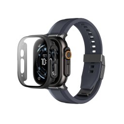Folie de protecție din sticlă AmazingThing Radix cu carcasă pentru Apple Watch Ultra 3 - 49 mm - negru