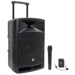 Boxa portabila Versatile portable PA system 600 W power Bluetooth SD and USB Negru