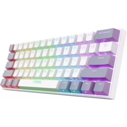 Tastatura Gaming Mecanica GXT 873 Acira 60% Mini Tri-mode switch Linear Outemu LED RGB Layout US Alb