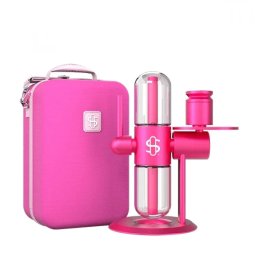 Stundenglass Kompact Bong din sticla Gravity Infuser Hookah roz in Cutie (USA)