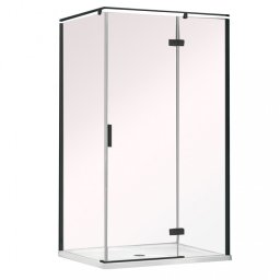 Palmaria este o cabină de duș dreaptă, dreptunghiulară, cu ușă batantă, fără bazin de duș, cu finisaj Easy Clean