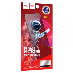Folie de protectie Ecran Privacy HOCO G15 pentru Apple iPhone 16 Pro Max, Sticla Securizata, Full Glue, 5D