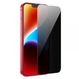 Folie de protectie Ecran Privacy HOCO G15 pentru Apple iPhone 12 / 12 Pro, Sticla Securizata, Full Glue, 5D