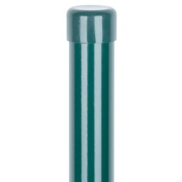 Stalp gard Strend Pro METALTEC rotund 48x2800 mm, zincat + PVC verde RAL6005