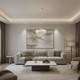 Candelabru din Cristal VOLNA Magno 124W, D60 cm, LED 3 Culori, Alb