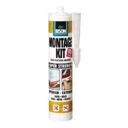Adeziv de constructii Bison Montage Kit Super Strength 350 g, interior-exterior
