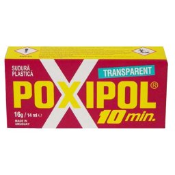 Adeziv universal transparent Poxipol 16 g, bicomponent, pentru reparatii rapide
