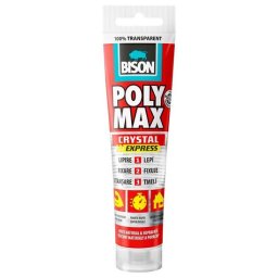 Adeziv si etansant transparent Bison Poly Max Crystal Express, 115 g