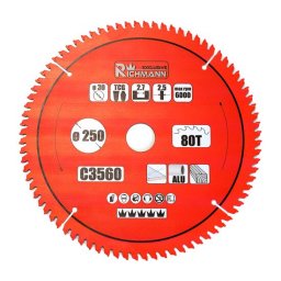 Disc circular vidia multimaterial 250x30 mm, 80 dinti, pentru lemn si aluminiu