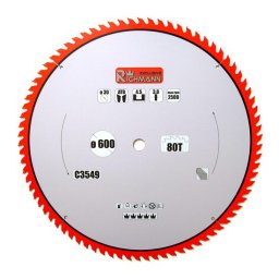 Disc circular vidia pentru lemn 600x30 mm, 80 dinti, Richmann Exclusive