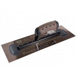 Gletiera inox întarita Premium Gold 35,6x12 cm cu maner Alcantara Olejnik